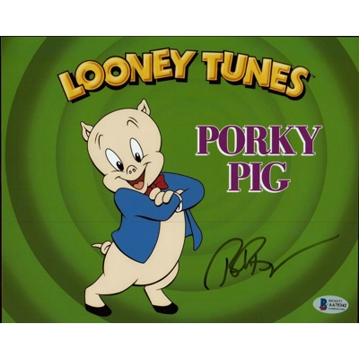 LOONEY TUNES 8x10 POSTER SIGNED by BOB BERGEN and BECKETT CERTIFIED