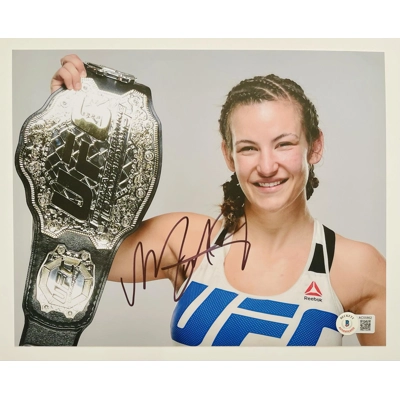 UFC 8x10 SIGNED by MIESHA TATE and BECKETT CERTIFIED4