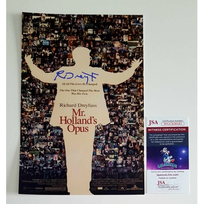 Mr. HOLLAND'S OPUS 8x12 SIGNED by RICHARD DREYFUSS and JSA CERTIFIED