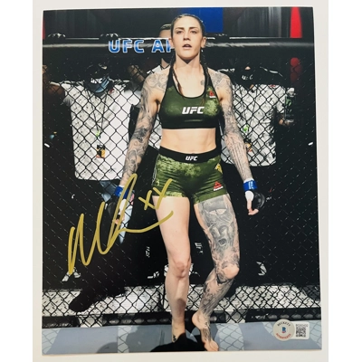 UFC 8x10 SIGNED by MEGAN ANDERSON and BECKETT CERTIFIED 5