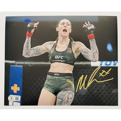 UFC 8x10 SIGNED by MEGAN ANDERSON and BECKETT CERTIFIED 7