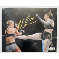 MEGAN ANDERSON SIGNED UFC 8x10 PHOTO & BECKETT CERTIFIED BAS COA
