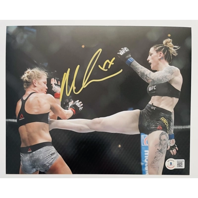 UFC 8x10 SIGNED by MEGAN ANDERSON and BECKETT CERTIFIED 8