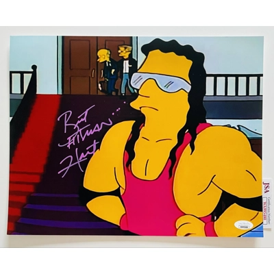 WWE|WWF THE SIMPSONS 11x14 POSTER SIGNED by BRET "THE HITMAN" HART and BECKETT CERTIFIED1 WWE|WWF THE SIMPSONS 11x14 POSTER SIGNED by BRET "THE HITMAN" HART and BECKETT CERTIFIED1