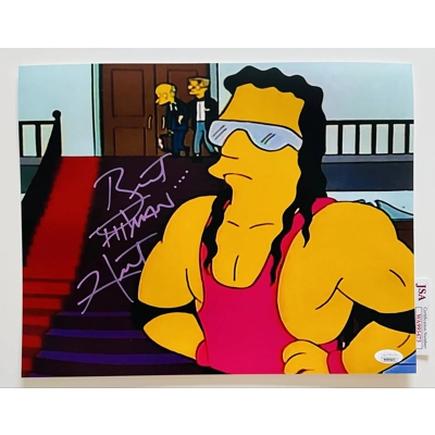 WWE|WWF THE SIMPSONS 11x14 POSTER SIGNED by BRET "THE HITMAN" HART and BECKETT CERTIFIED4 WWE|WWF THE SIMPSONS 11x14 POSTER SIGNED by BRET "THE HITMAN" HART and BECKETT CERTIFIED4