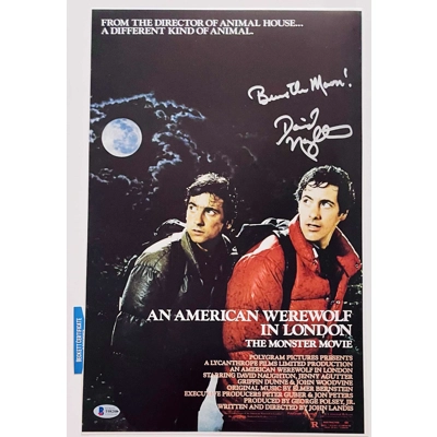 DAVID NAUGHTON SIGNED A AMERICAN WEREWOLF IN LONDON 11x17 POSTER & BECKETT COA DAVID NAUGHTON SIGNED A AMERICAN WEREWOLF IN LONDON 11x17 POSTER & BECKETT COA