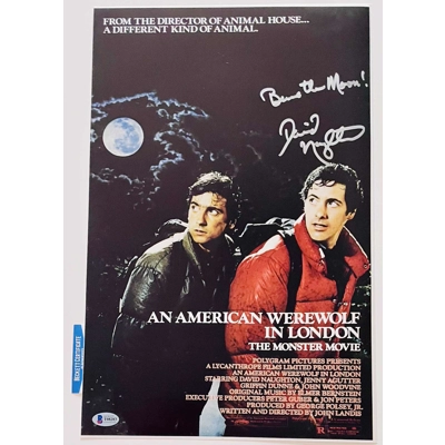 DAVID NAUGHTON SIGNED A AMERICAN WEREWOLF IN LONDON 11x17 POSTER & BECKETT COA DAVID NAUGHTON SIGNED A AMERICAN WEREWOLF IN LONDON 11x17 POSTER & BECKETT COA
