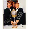 BRETT & BOBBY HULL SIGNED NHL 11x14 POSTER & BECKETT CERTIFIED BAS COA
