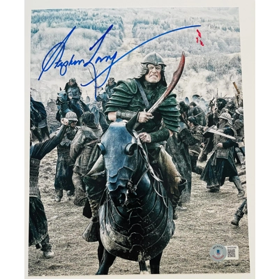 CONAN THE BARBARIAN 8x10 SIGNED by STEPHEN LANG and BECKETT CERTIFIED