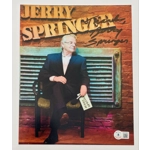 JERRY SPRINGER SIGNED 8x10 & BECKETT CERTIFIED BAS COA