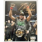 KAMARU USMAN SIGNED UFC 8x10 PHOTO & BECKETT CERTIFIED BAS COA