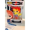 CHILD'S PLAY 2 CHUCKY 56 FUNKO POP DOUBLE SIGNED by ED GALE and ALEX VINCENT w/insc and BECKETT COA
