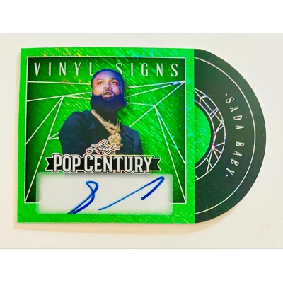 SADA BABY SIGNED 2025 LEAF POP CENTURY CARD VINYL SIGNS 3/5 LTD VS-SB1