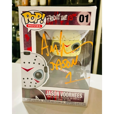 FRIDAY THE 13TH JASON VOORHEES 01 FUNKO POP SIGNED by ARI LEHMAN w/insc and BECKETT CERTIFIED4