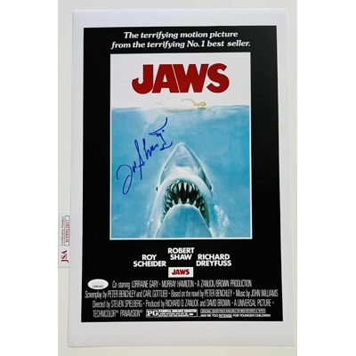 JOE ALVES SIGNED JAWS 11x17 POSTER & JSA CERTIFIED COA JOE ALVES SIGNED JAWS 11x17 POSTER & JSA CERTIFIED COA