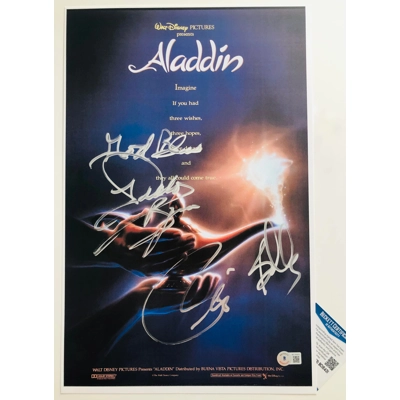 ALADDIN 11x17 POSTER DOUBLE SIGNED by PEABO BRYSON and REGINA BELLE and BECKETT CERTITIED ALADDIN 11x17 POSTER DOUBLE SIGNED by PEABO BRYSON and REGINA BELLE and BECKETT CERTITIED