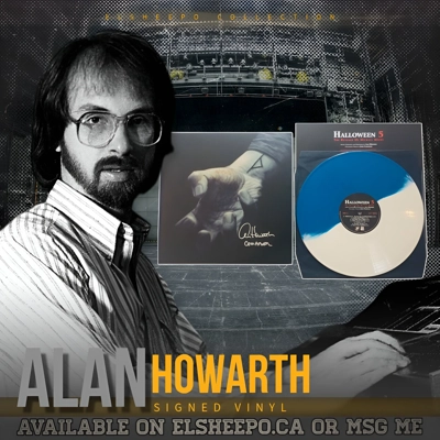 ALAN HOWARTH SIGNED HALLOWEEN 5 MONDO VINYL RECORD & BECKETT COA
