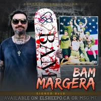 BAM MARGERA SIGNED JACKASS 8x10 PHOTO & BECKETT CERTIFIED BAS COA