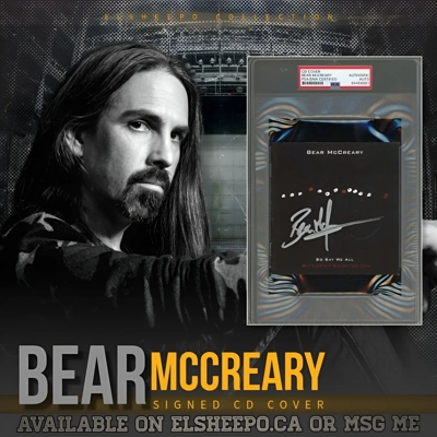 BEAR McCREARY SIGNED BATTLESTAR GALACTICA LIVE SO SAY WE ALL CD ALBUM & PSA COA