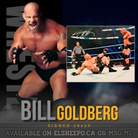 BILL GOLDBERG SIGNED WWF/WWE 16x20 POSTER & JSA CERTIFIED ..