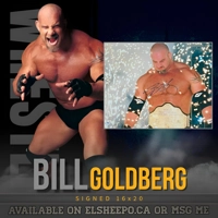 BILL GOLDBERG SIGNED WWF/WWE 16x20 POSTER & PSA CERTIFIED COA