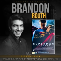 BRANDON ROUTH SIGNED SUPERMAN RETURNS 16x24 POSTER & CELEBRITY AUTHENTICS COA