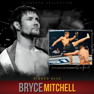 BRYCE MITCHELL SIGNED UFC 8x10 PHOTO & BECKETT CERTIFIED BAS COA