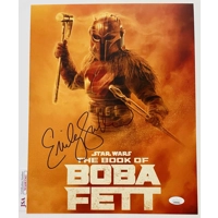 EMILY SWALLOW SIGNED STAR WARS THE BOOK OF BOBA FETT 11x17 POSTER & JSA COA