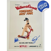 NICK PARK & MERLIN CROSSINGHAM SIGNED WALLACE & ..