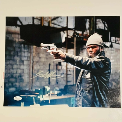 50 CENT SIGNED GUN 11x14 POSTER & JSA CERTIFIED COA 50 CENT SIGNED GUN 11x14 POSTER & JSA CERTIFIED COA
