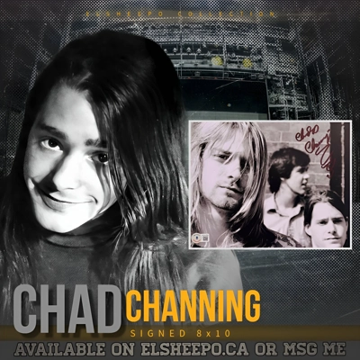 CHAD CHANNING SIGNED NIRVANA 8x10 & BECKETT CERTIFIED BAS COA
