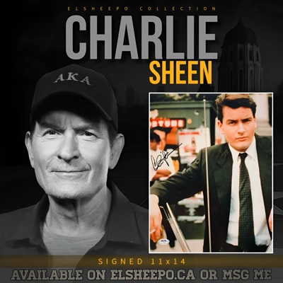 CHARLIE SHEEN SIGNED WALL STREET 11x14 POSTER & PSA CERTIFIED COA CHARLIE SHEEN SIGNED WALL STREET 11x14 POSTER & PSA CERTIFIED COA
