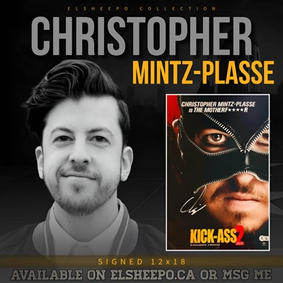 CHRISTOPHER MINTZ-PLASSE SIGNED KICK-ASS 12x18 POSTER & BECKETT BAS COA