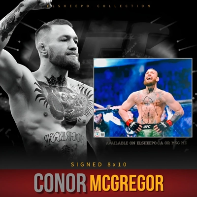 CONOR MCGREGOR SIGNED UFC 8x10 PHOTO & BECKETT CERTIFIED