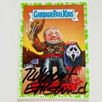 ROBERT ENGLUND SIGNED GARBAGE PAIL KIDS CREEPY CRAVEN CARD & DOUBLE CERTIFIED