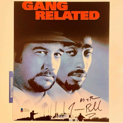JAMES BELUSHI SIGNED GANG RELATED 8x10 & BECKETT CERTIFIED BAS COA JAMES BELUSHI SIGNED GANG RELATED 8x10 & BECKETT CERTIFIED BAS COA