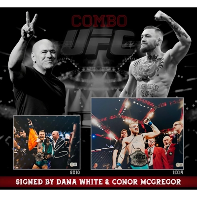 CONOR MCGREGOR 11x14 and DANA WHITE 8x10 UFC COMBO CONOR MCGREGOR 11x14 and DANA WHITE 8x10 UFC COMBO