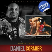 DANIEL CORMIER SIGNED UFC 16x20 & JSA CERTIFIED COA
