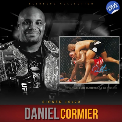 DANIEL CORMIER SIGNED UFC 16x20 & JSA CERTIFIED COA