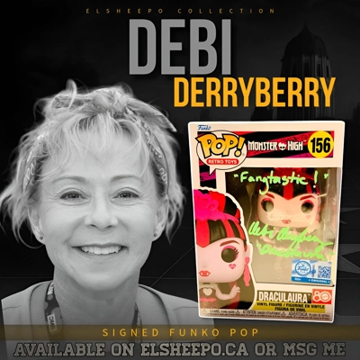 DEBI DERRYBERRY SIGNED MONSTER HIGH DRACULAURA 156 FUNKO POP & JSA CERTIDIED