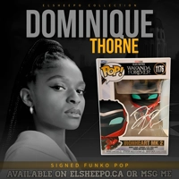 DOMINIQUE THORNE SIGNED BLACK PANTHER WAKANDA FOREVER IRONHEART MK 2 1176 FUNKO