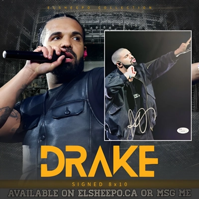 DRAKE SIGNED 8x10 ATLANTA 2016 CONCERT PICTURE & JSA CERTIFIED COA