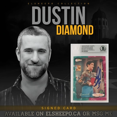 DUSTIN DIAMOND SIGNED SAVED BY THE BELL 1994 THE COLLEGE YEARS #40 CARD & BAS DUSTIN DIAMOND SIGNED SAVED BY THE BELL 1994 THE COLLEGE YEARS #40 CARD & BAS