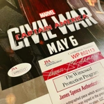 CHRIS EVANS SIGNED CAPTAIN AMERICA CIVIL WAR 12x17 POSTER & JSA CERTIFIED COA CHRIS EVANS SIGNED CAPTAIN AMERICA CIVIL WAR 12x17 POSTER & JSA CERTIFIED COA