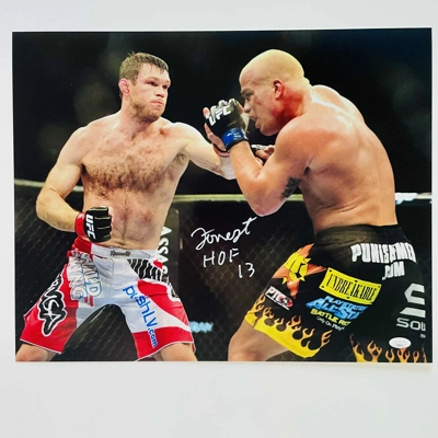 FOREST GRIFFIN SIGNED UFC 16z20 w/insc & JSA CERTIFIED COA