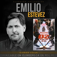 EMILIO ESTEVEZ SIGNED THE MIGHTY DUCKS D2 12x18 POSTER & BECKETT BAS COA