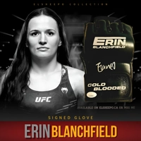 ERIN BLANCHFIELD SIGNED MMA GLOVE & JSA CERTIFIED COA