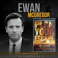 EWAN McGREGOR SIGNED THE ISLAND 27x40 POSTER & JSA CERTIFIED COA