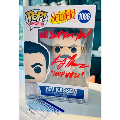 SEINFELD YEV KASSEM 1086 FUNKO POP SIGNED by LARRY THOMAS w/insc and PSA CERTIFIED2 SEINFELD YEV KASSEM 1086 FUNKO POP SIGNED by LARRY THOMAS w/insc and PSA CERTIFIED2