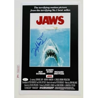 JOE ALVES SIGNED JAWS 11x17 POSTER & JSA CERTIFIED COA